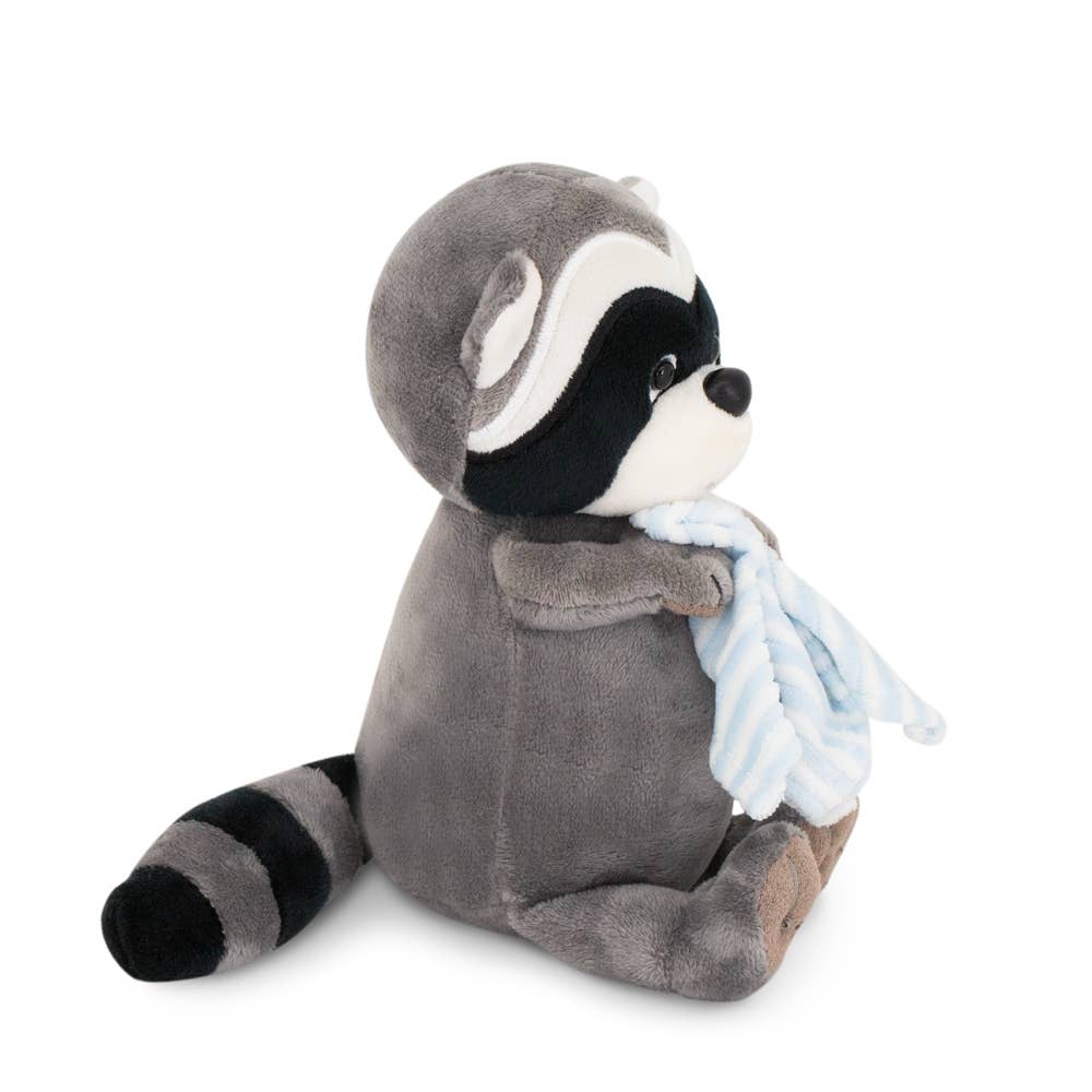 Peluche raton laveur Denny avec serviette de 15 cm