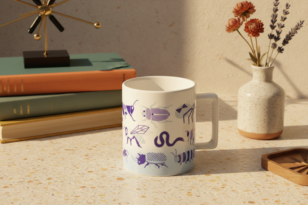 Mug Insectes rétro (350 ml)