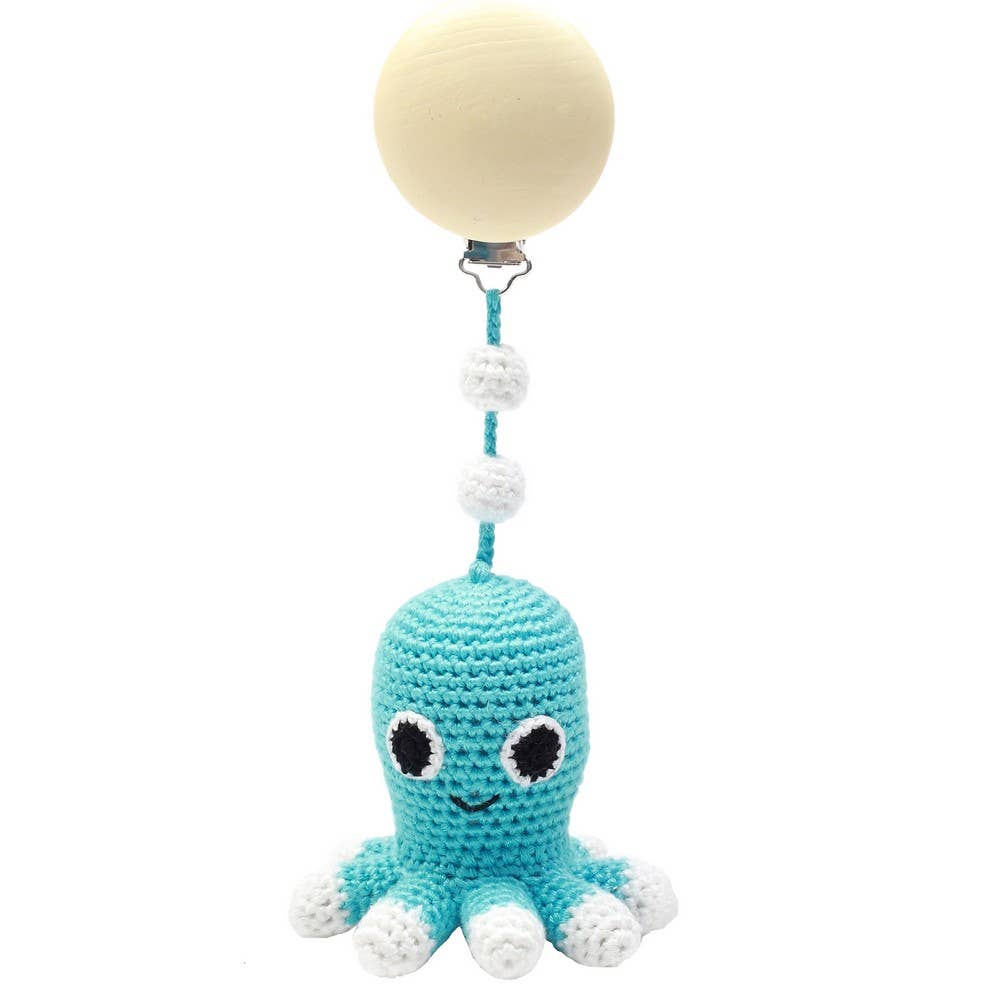 Accroche Poussette Poulpe - Turquoise