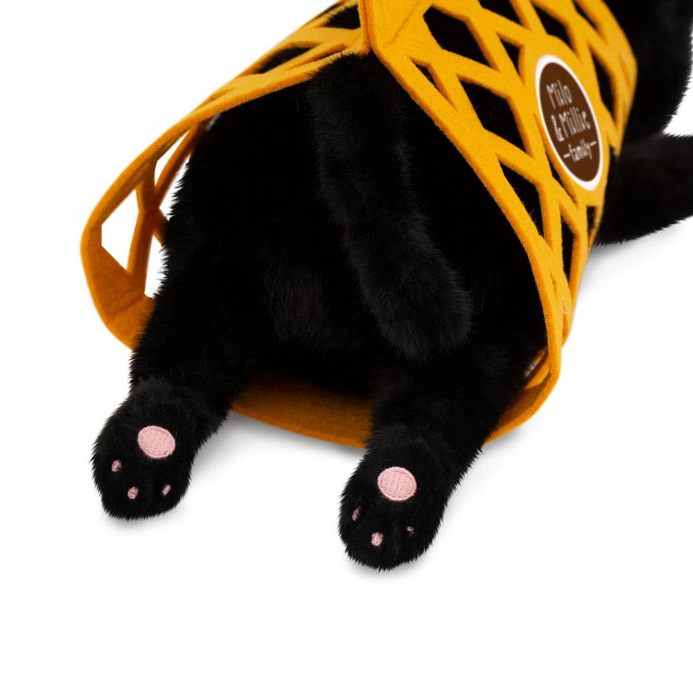 Milo & Millie Plush Toy, Milo the Black Cat (35 cm) - 0+