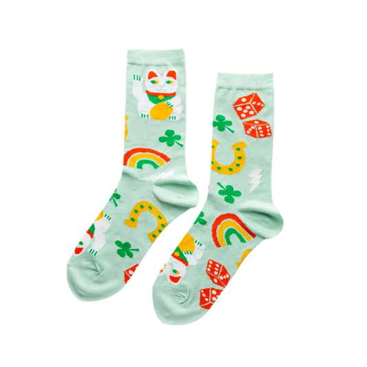 chaussettes porte bonheur yellow owl workshop SXW121 711841675783