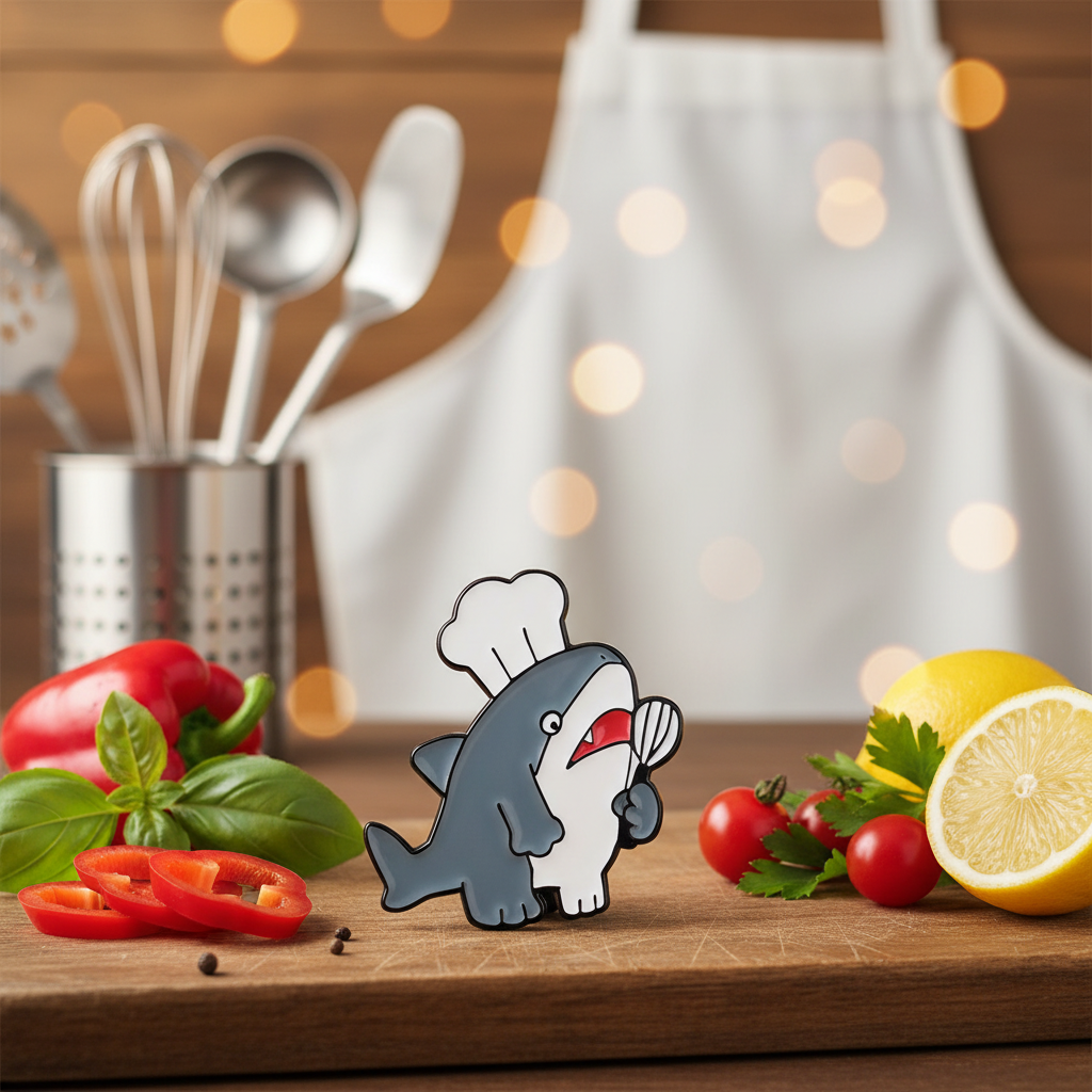 Pin's Requin Cuisinier