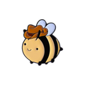 pins abeille cowboy