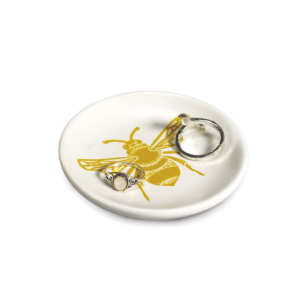 Bee Honey Catchall - mustard yellow