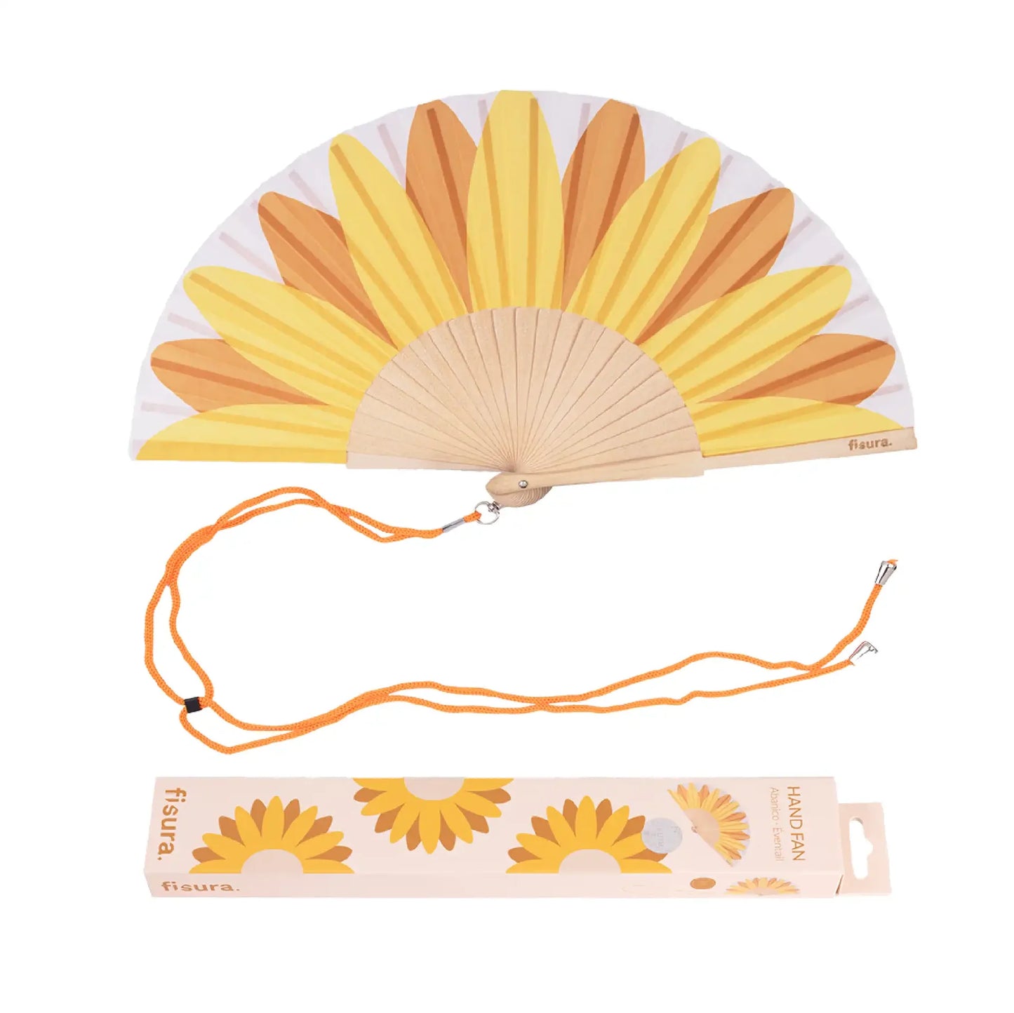 Éventail Imprimé Tournesols – Fisura