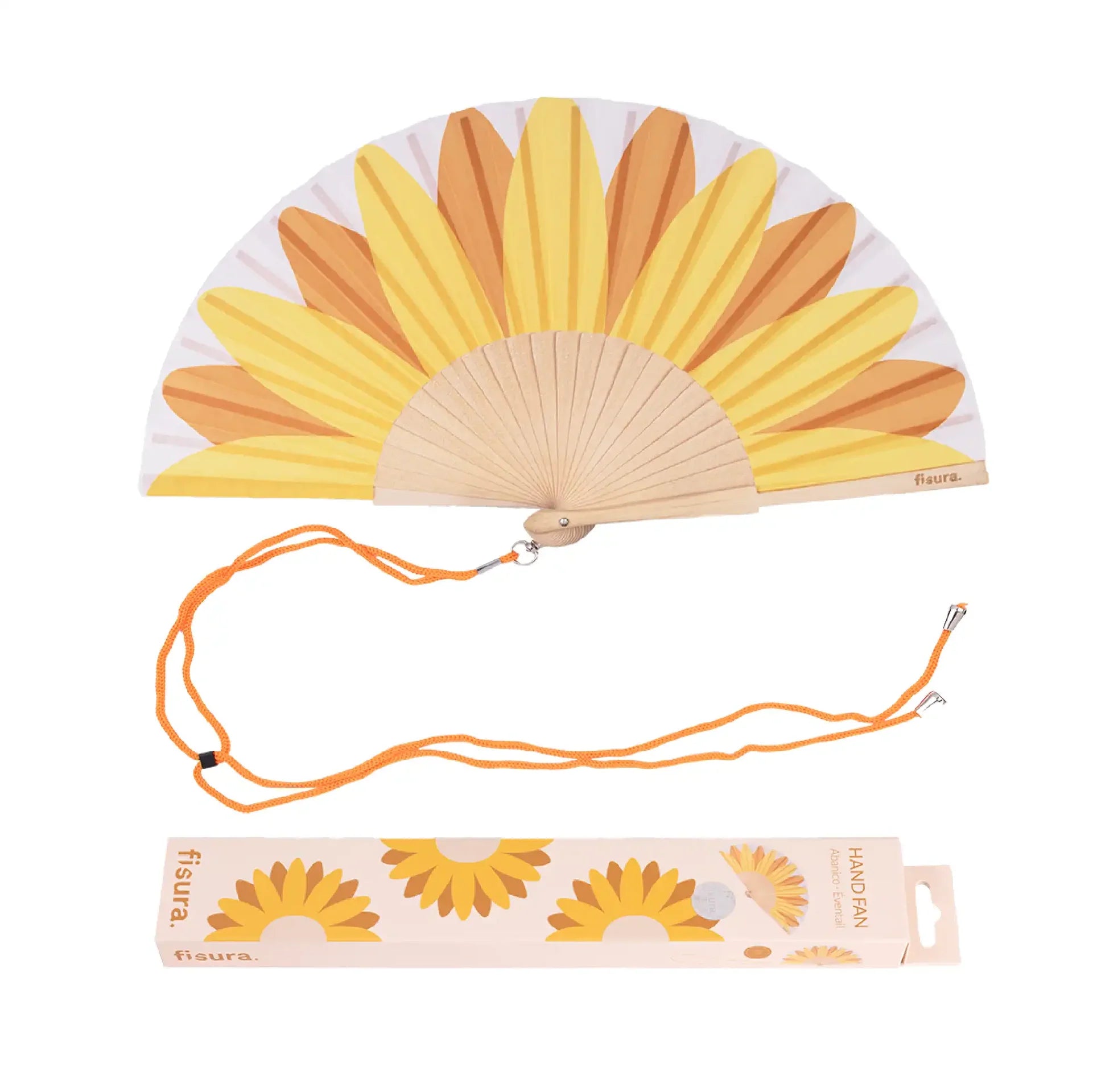 Éventail Imprimé Tournesols – Fisura