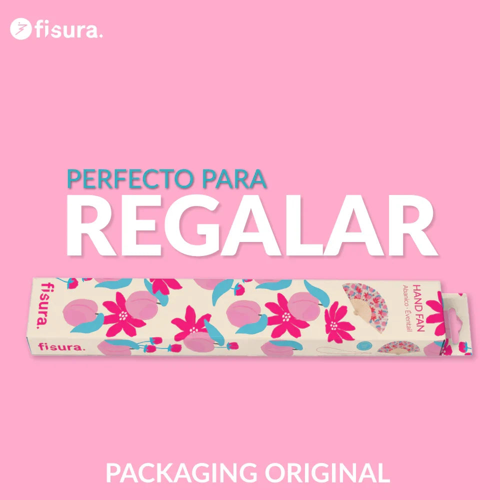 Éventail Imprimé Fleurs Sauvages – Fisura – vue 6