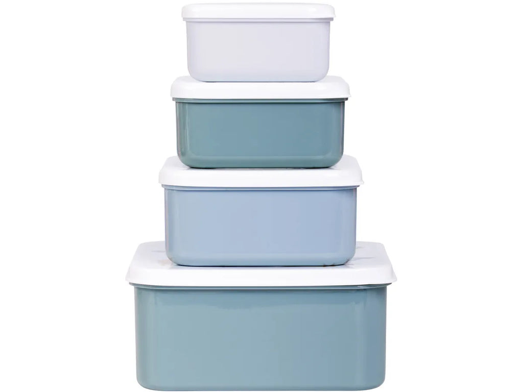 Lot de 4 boîtes repas et goûter - Océan – vue 2 – A Little Lovely Company