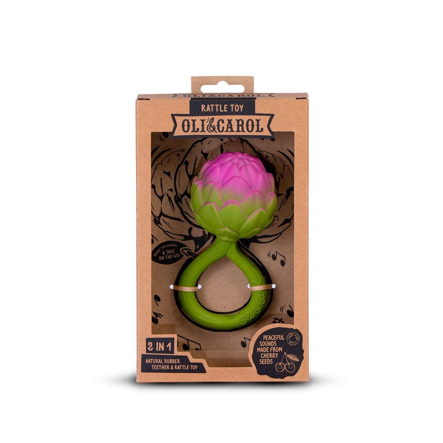 Artichaut – Hochet bébé – vue produit 3