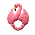 Anneau de Dentition Flamant Rose Natruba - OFCK.fr
