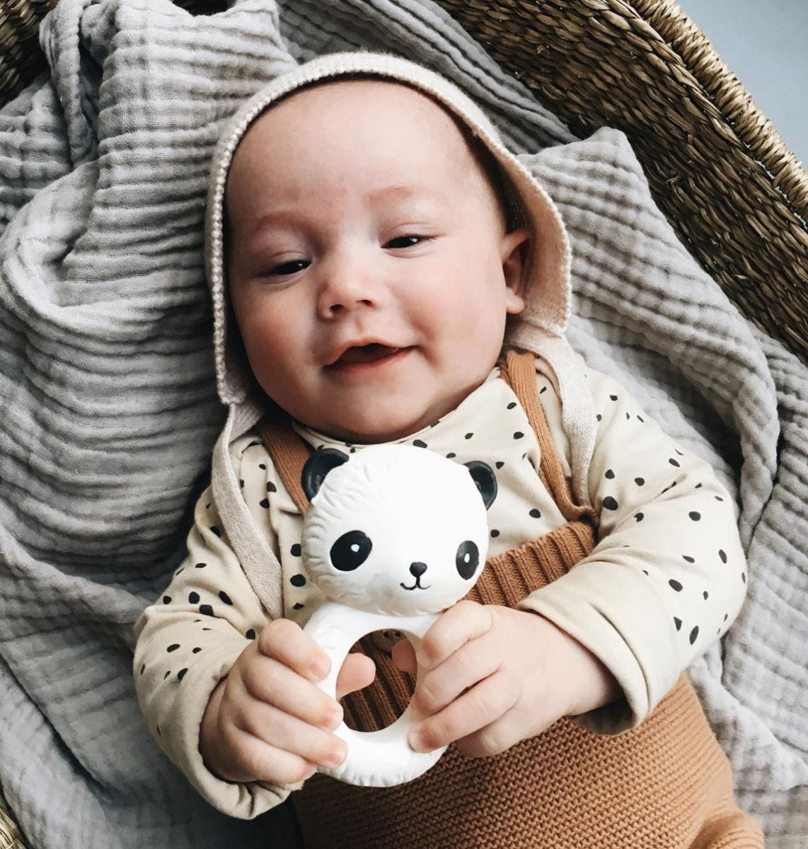 anneau de dentition panda a little lovely company 