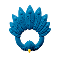 Anneau de Dentition Paon Bleu Natruba