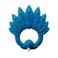 Anneau de Dentition Paon Bleu Natruba - OFCK.fr