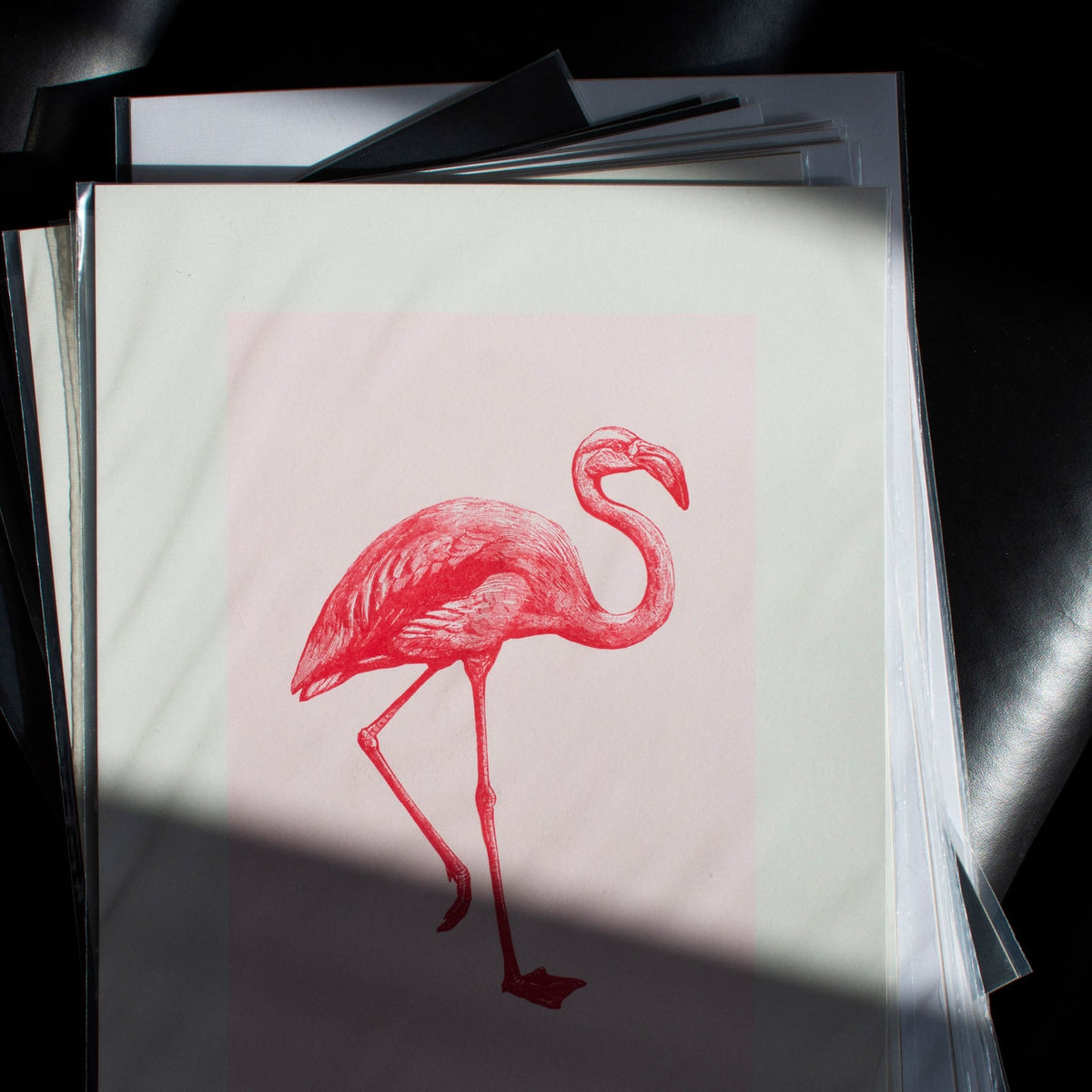 Vue complémentaire : Artprint Flamant Rose – Donkey Products