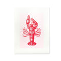 Aragosta con stampa artistica