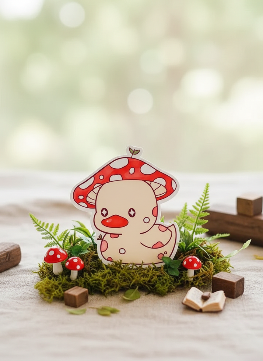 Adesivo con fungo anatra