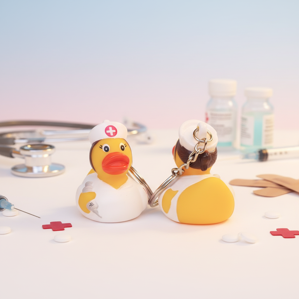 Nurse Duck nøkkelring