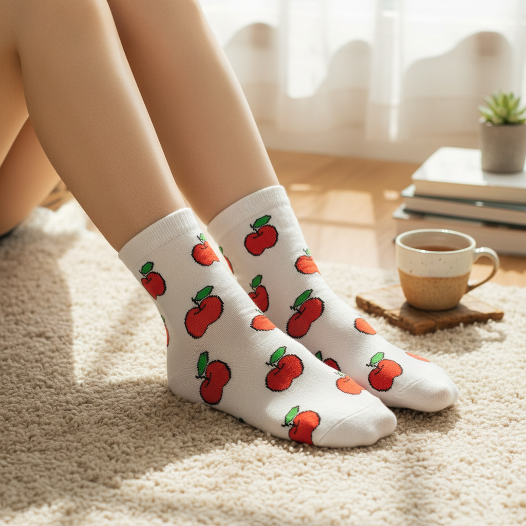 Chaussettes Pommes Femme – vue produit 2