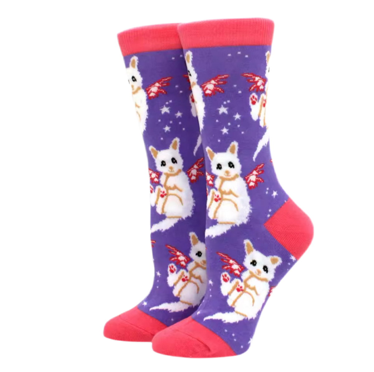 chaussettes chats ailes mrcol 