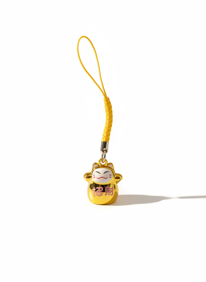 Porte clés Clochette Chat Chanceux Daruma