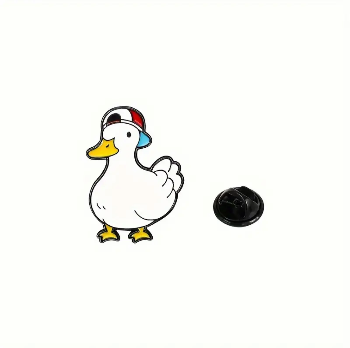 pins canard blanc casquette 1