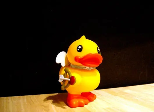 canard tirelire cupidon jaune b duck 