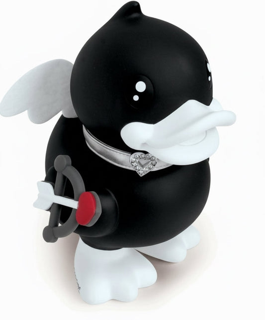Cupid Black Duck Piggy Bank