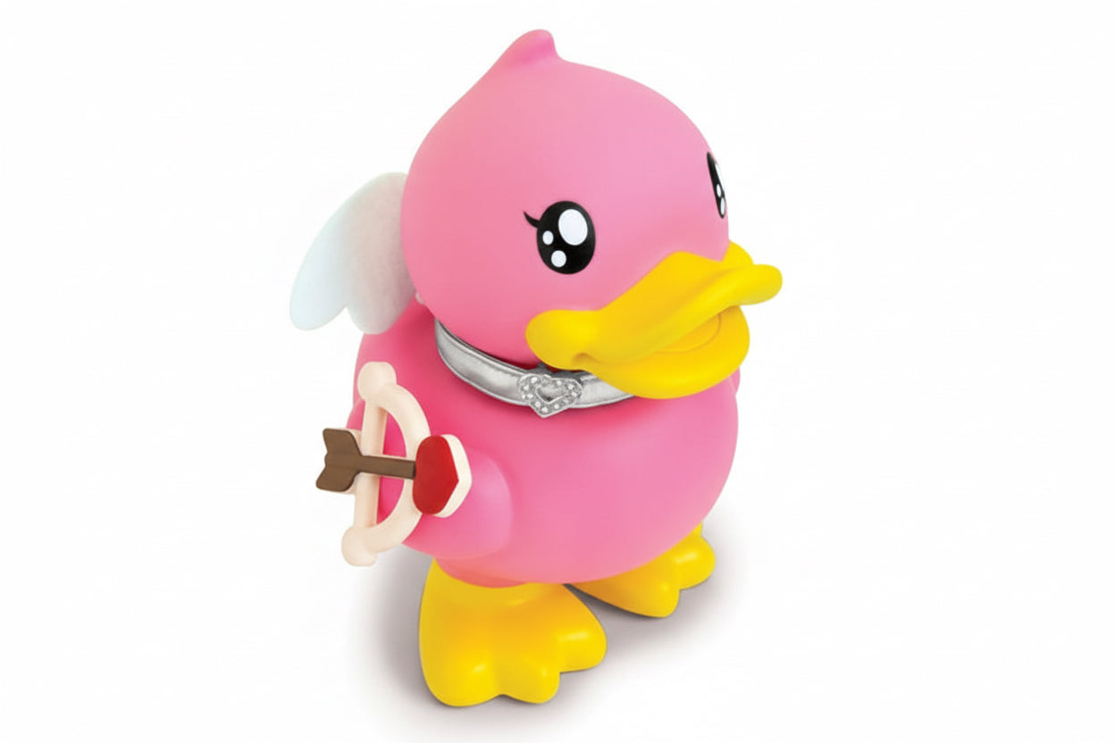Tirelire Canard Rose Cupidon