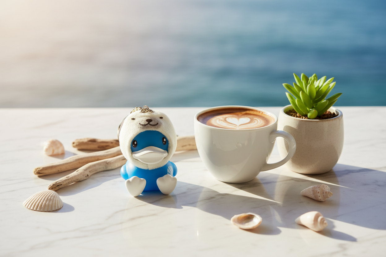 Schlüsselanhänger mit Entenrobbe