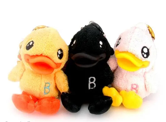 Porte-Clés Canard Peluche Jaune B.Duck  CoinCaillerie