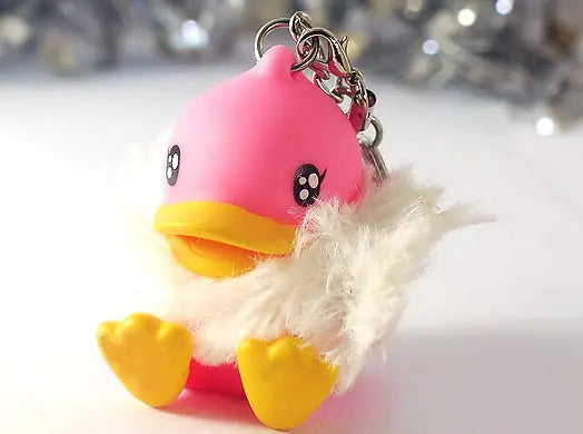 Porte-Clés Canard Rose B.Duck  CoinCaillerie