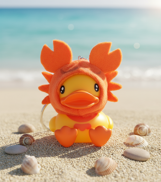 Duck Crab Keychain