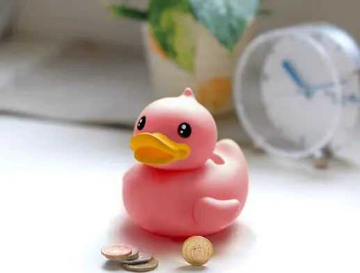 Petite Tirelire Canard Rose B.Duck  CoinCaillerie