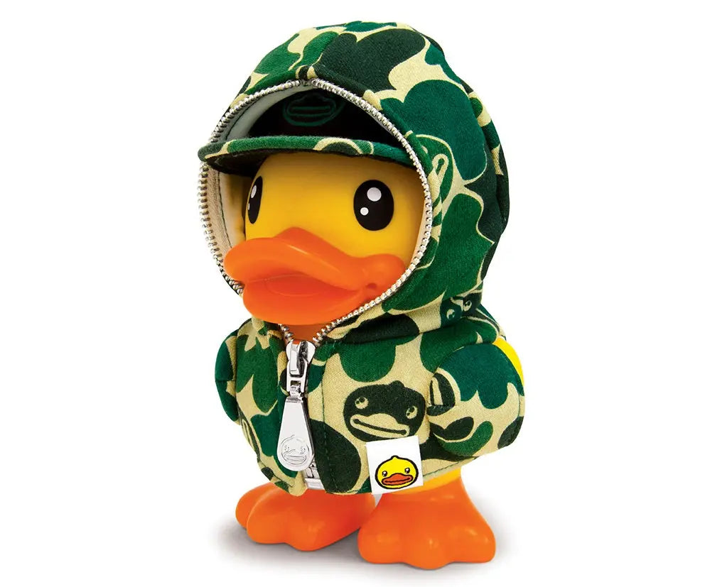 canard tirelire capuche jaune b duck 