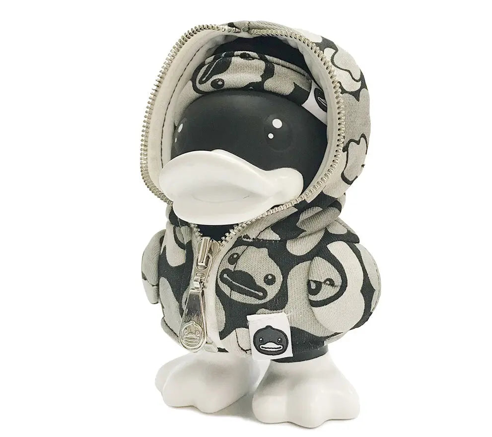 canard tirelire capuche noir b duck 