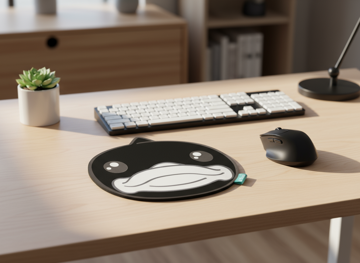 Tapis de Souris Canard Noir