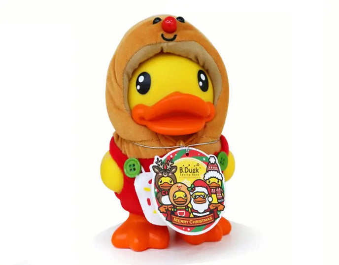 canard tirelire noel jaune b duck 