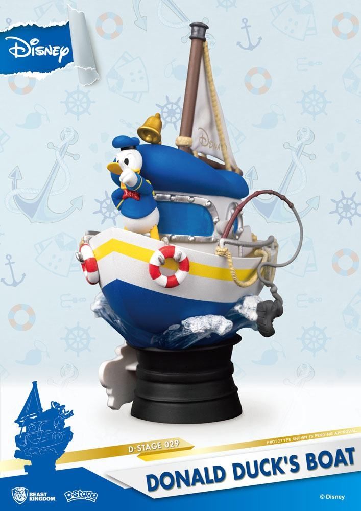diorama d stage le bateau de donald duck 