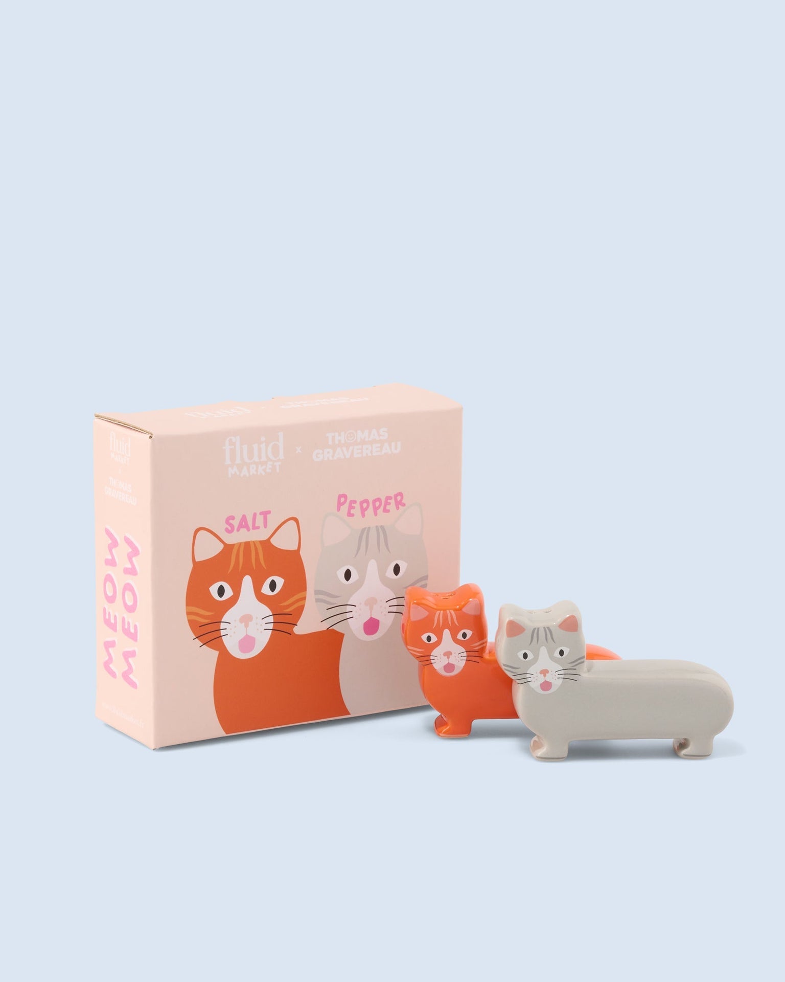 Salière et poivrière Chat (Fluid Market x Thomas Gravereau) – vue 3