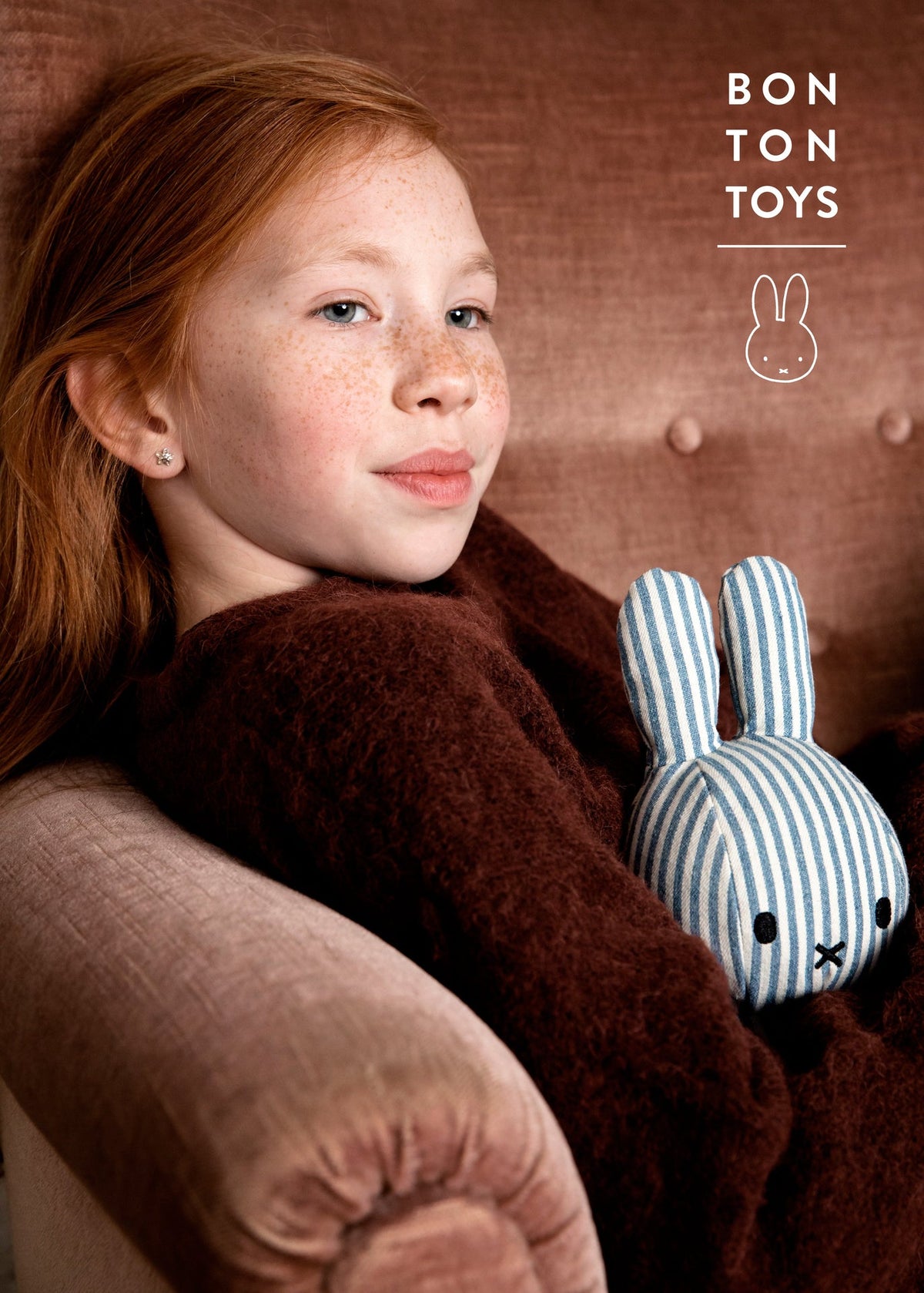 Peluche Lapin Miffy Denim Stripe
