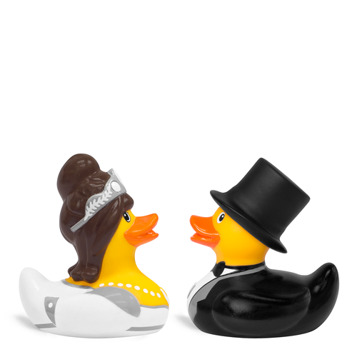 Mini Canard Bride & Groom Bud Duck CoinCaillerie