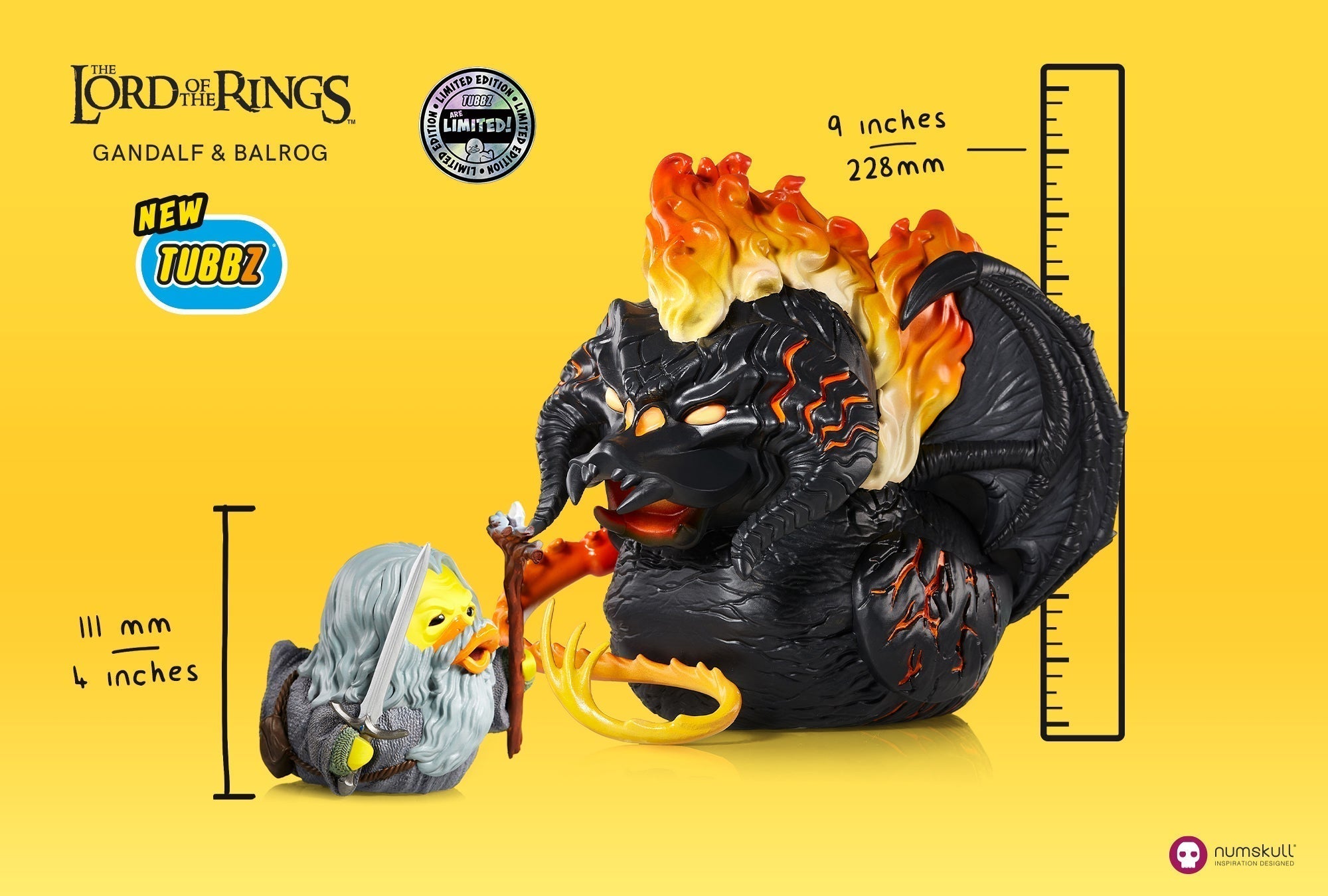 Lord of the Rings Balrog Giant Duck TUBBZ Giant XL Edition LOTR