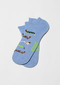Chaussettes courtes BePets Teckels Bleu – Besocks