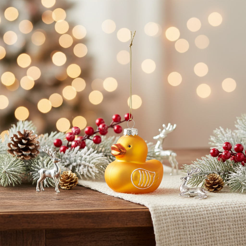 Christmas ball duck