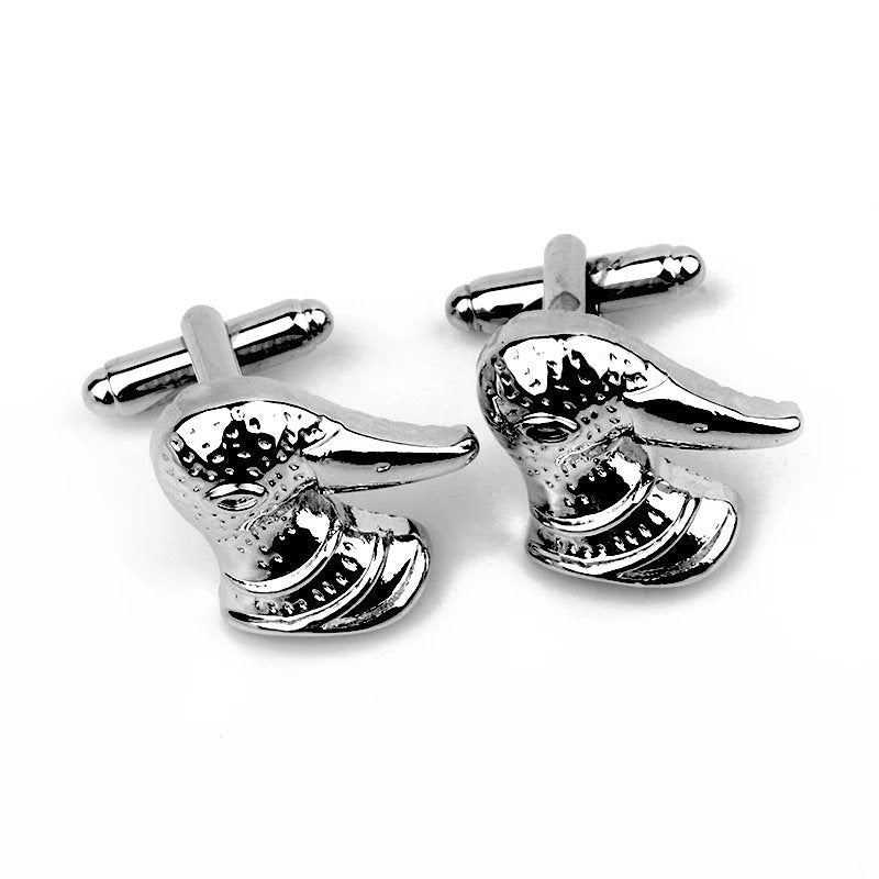 boutons de manchette tete de canard colvert 