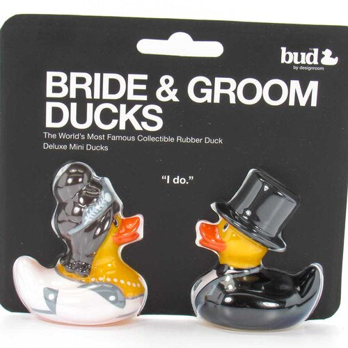 Mini Canard Bride & Groom Bud Duck CoinCaillerie