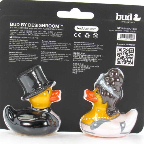 Mini Canard Bride & Groom Bud Duck CoinCaillerie