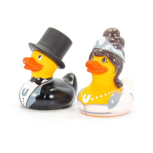 mini canard bride groom bud duck 