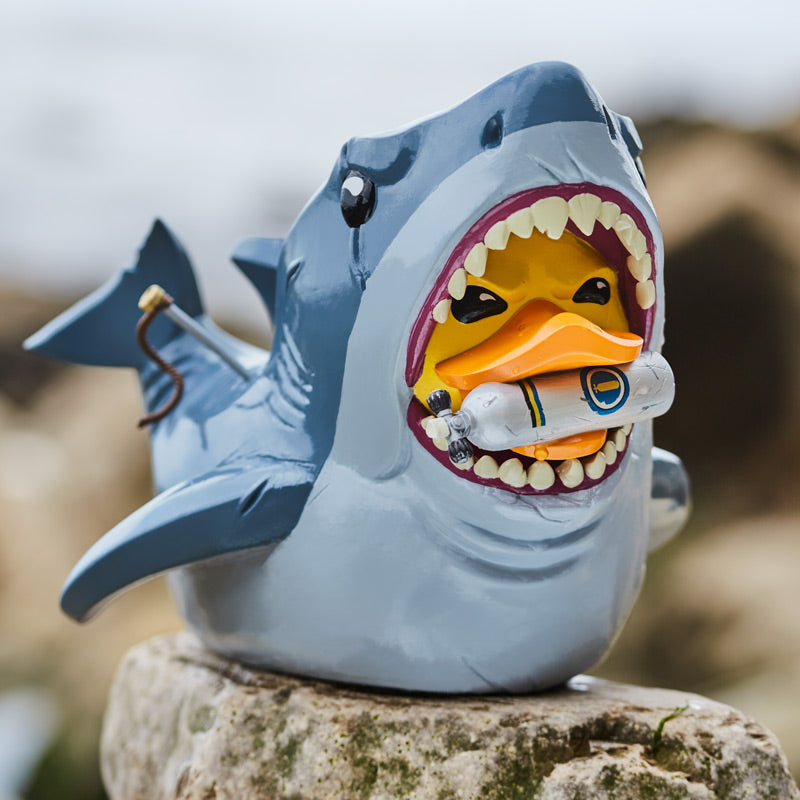 Pato Bruce el Tiburón Gigante XXL TUBBZ con bouteille de plongée | Jaws Bruce (Gas Bottle) Gigante