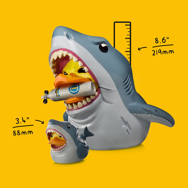 Pato Bruce el Tiburón Gigante XXL TUBBZ con bouteille de plongée | Jaws Bruce (Gas Bottle) Gigante
